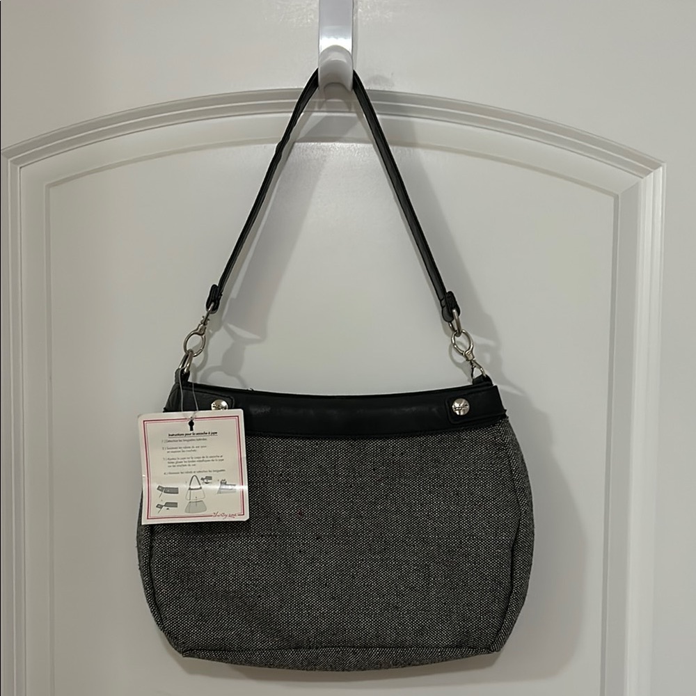 Elegant Black and Gray Women's Bag